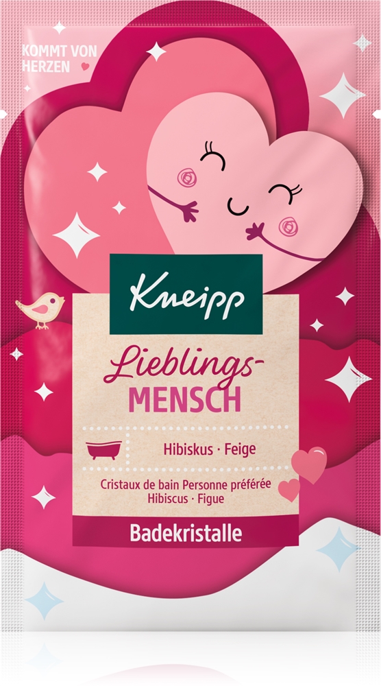 Соль для ванн «Мой любимый человек» с гибискусом Kneipp, 60 гр
Соль для ванн «Мой любимый человек» с гибискусом Kneipp, 60 гр