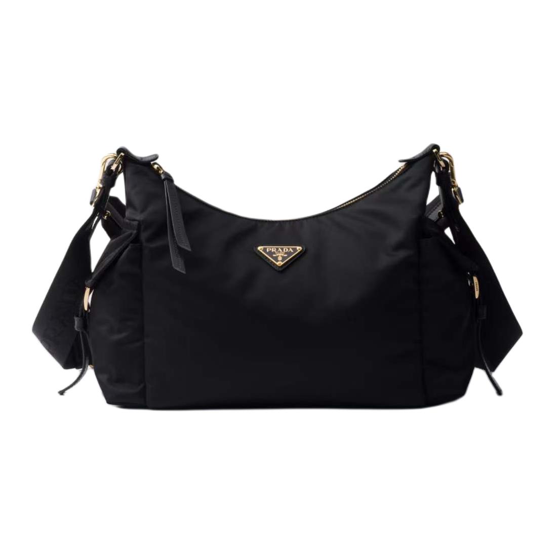 Prada Женская сумка через плечо из переработанного нейлона, черная
Prada Женская сумка через плечо из переработанного нейлона, черная