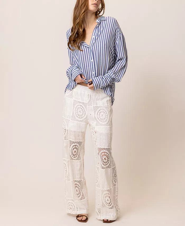 Женские стеганые кружевные брюки Biva Line & Dot, белый
Женские стеганые кружевные брюки Biva Line & Dot, белый