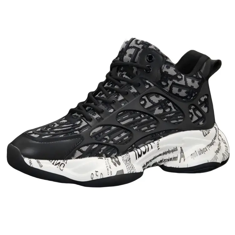 ZUOSAISI Износостойкие дышащие массивные кроссовки мужские высокие - черные, цвет Black
ZUOSAISI Износостойкие дышащие массивные кроссовки мужские высокие - черные, цвет Black