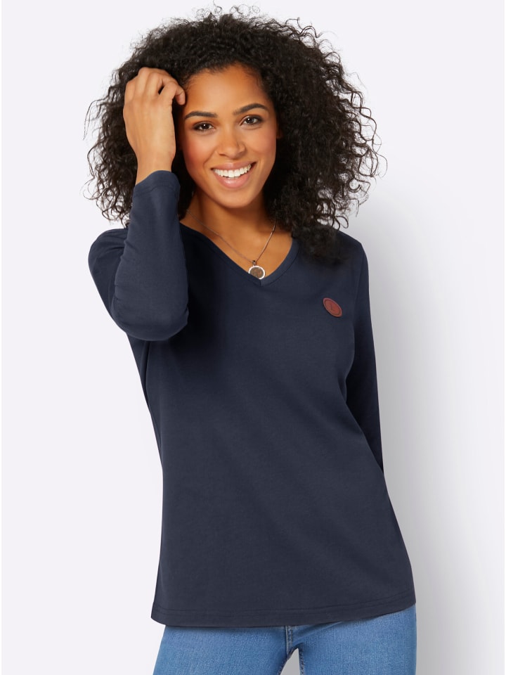 Рубашка с длинными рукавами темно-синего цвета WITT WEIDEN
Рубашка с длинными рукавами темно-синего цвета WITT WEIDEN