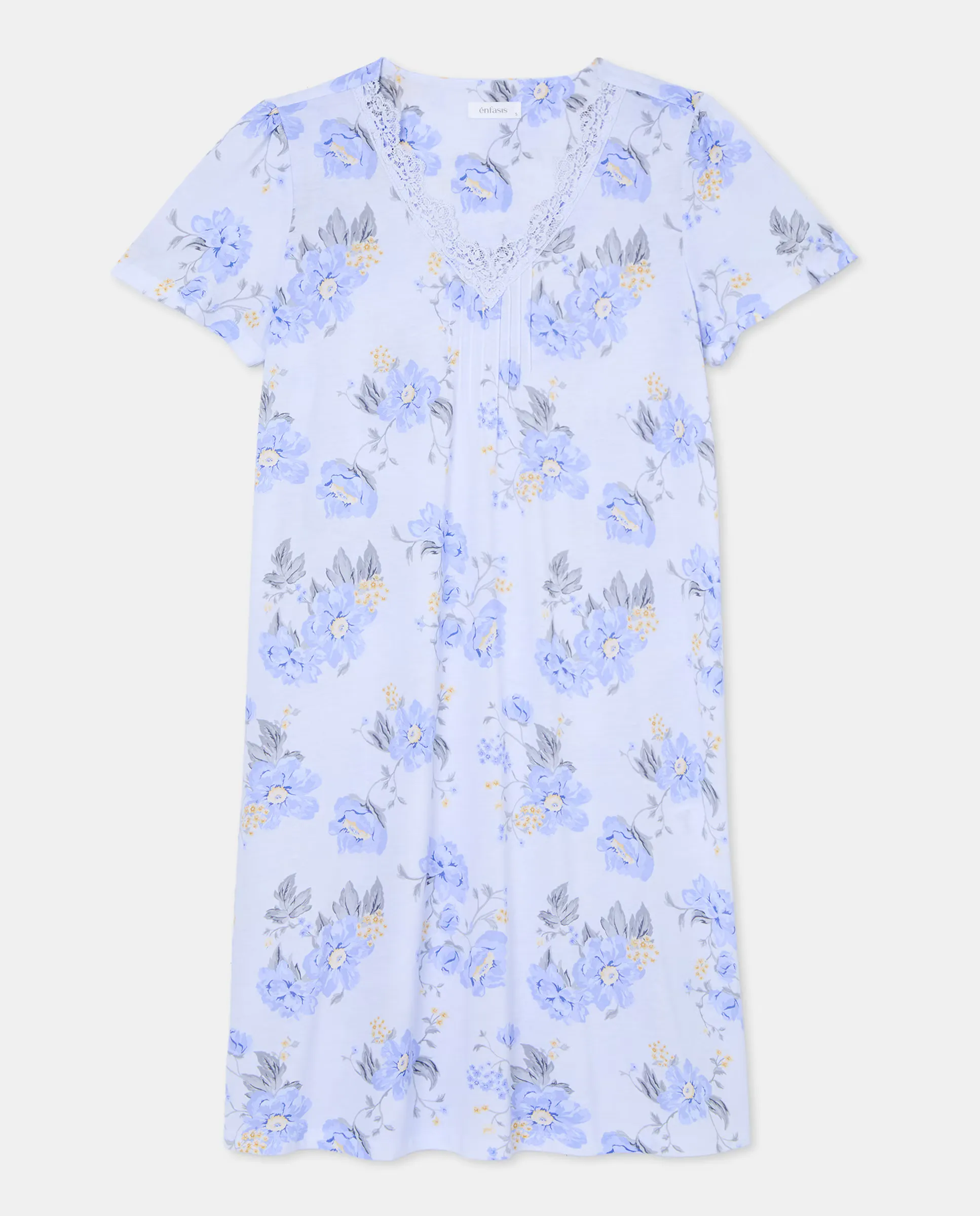 Ночная сорочка с цветочным принтом Énfasis, синий
Ночная сорочка с цветочным принтом Énfasis, синий
