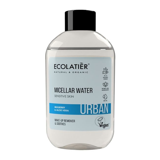 Мицеллярная вода Urban Mulberry & Aloe Vera для чувствительной кожи Ecolatier, 400 мл
Мицеллярная вода Urban Mulberry & Aloe Vera для чувствительной кожи Ecolatier, 400 мл