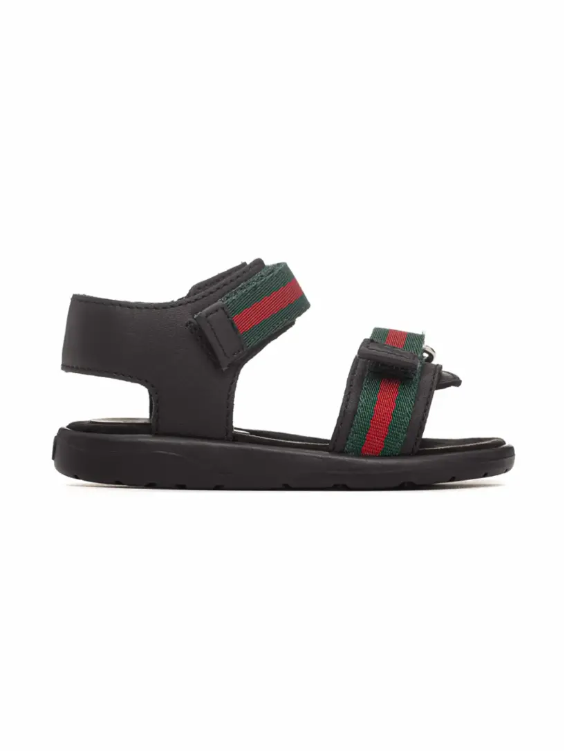 Сандалии с лентой Web Gucci, черный 
Сандалии с лентой Web Gucci, черный