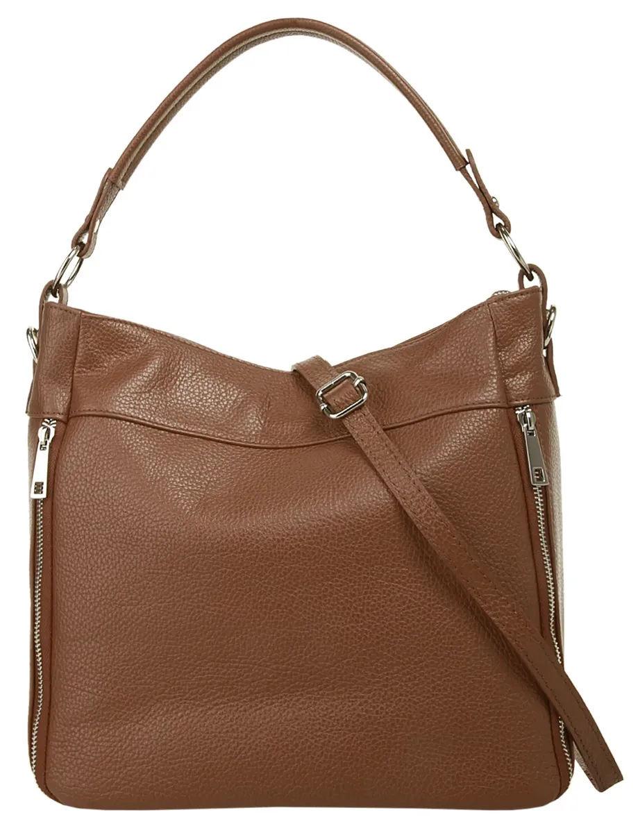 Сумка с ручкой Cluty, натуральная кожа, производство Италия, коричневый
Сумка с ручкой Cluty, натуральная кожа, производство Италия, коричневый