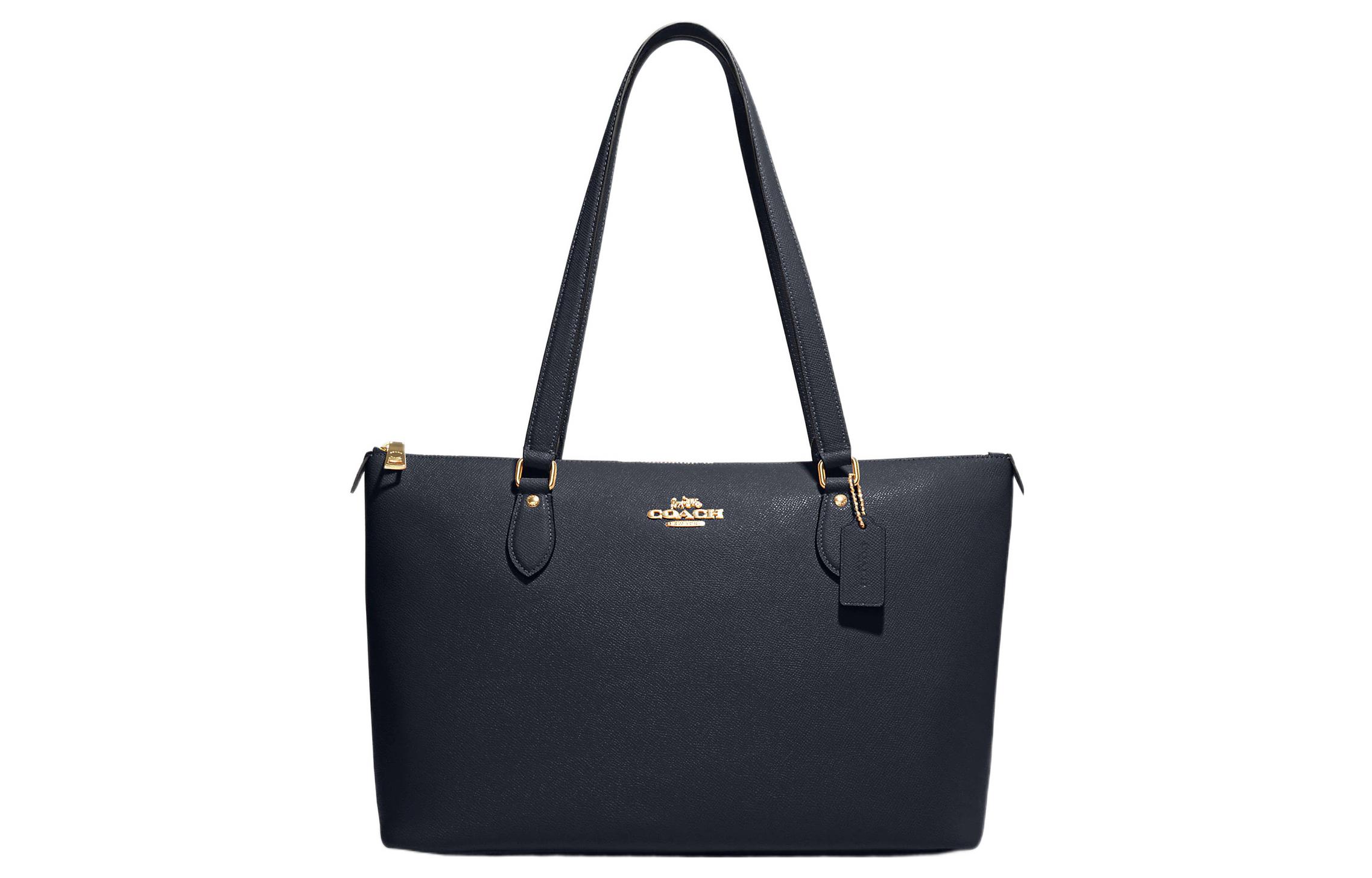 COACH Кожаная сумка-тоут с поперечным тиснением
COACH Кожаная сумка-тоут с поперечным тиснением