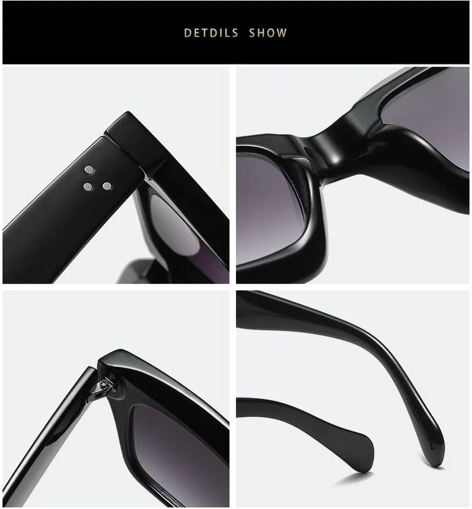 Популярные модные солнцезащитные очки «кошачий глаз» для женщин, ретро-очки с прозрачным градиентом, мужские квадратные солнцезащитные очки UV400 SKFGNX, Black Gray
Популярные модные солнцезащитные очки «кошачий глаз» для женщин, ретро-очки с прозрачным градиентом, мужские квадратные солнцезащитные очки UV400 SKFGNX, Black Gray