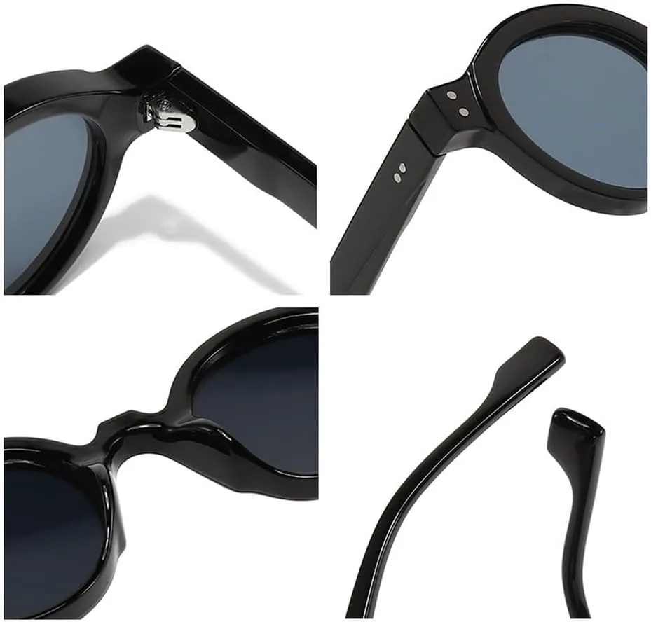 Мужские круглые солнцезащитные очки в стиле панк, двухцветные, ретро, с заклепками, женские модные солнцезащитные очки с прозрачной оправой GHVWYX, Green
Мужские круглые солнцезащитные очки в стиле панк, двухцветные, ретро, с заклепками, женские модные солнцезащитные очки с прозрачной оправой GHVWYX, Green