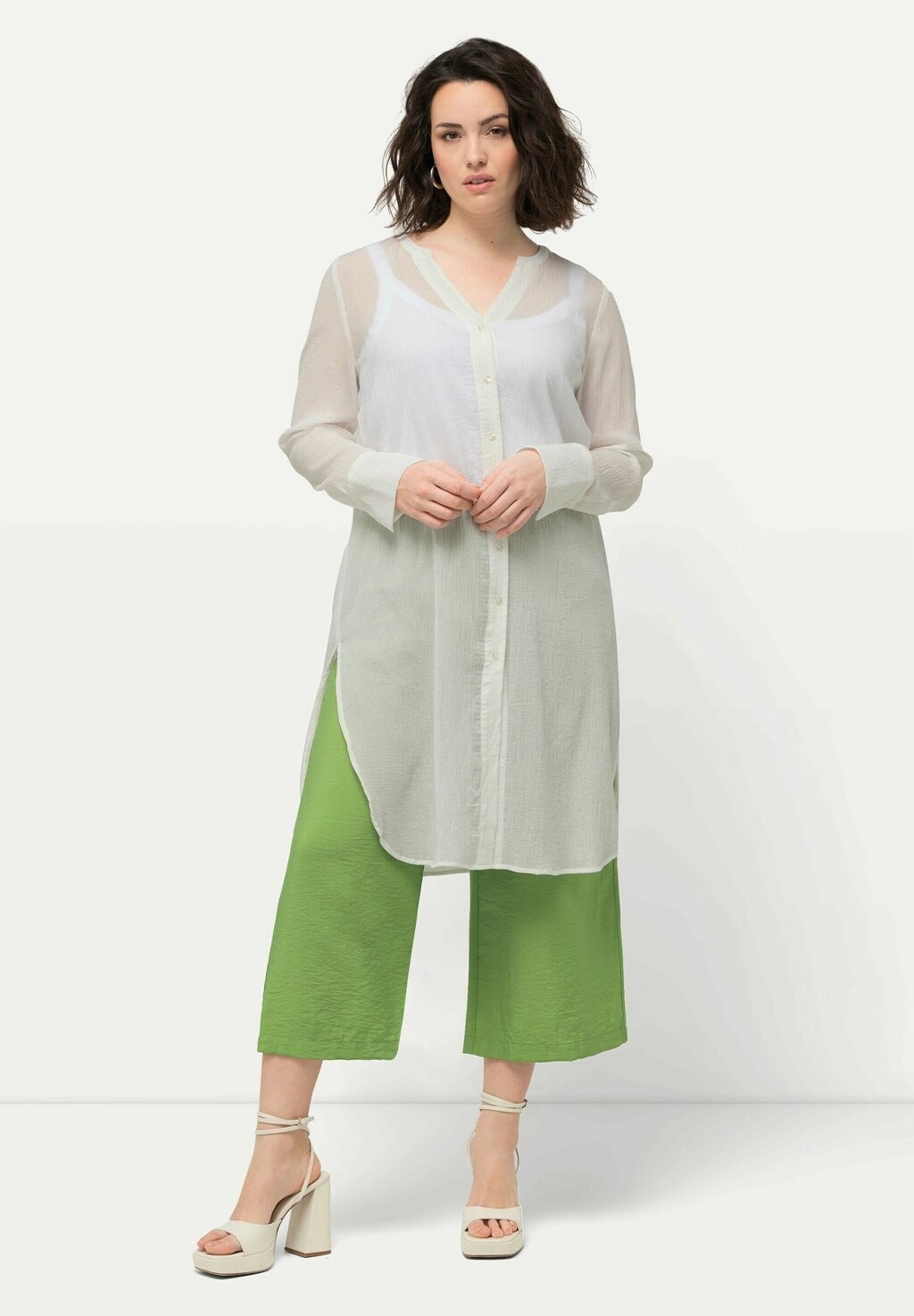 Блуза SHEER TEXTURED LONGLINE Ulla Popken, кремовый
Блуза SHEER TEXTURED LONGLINE Ulla Popken, кремовый