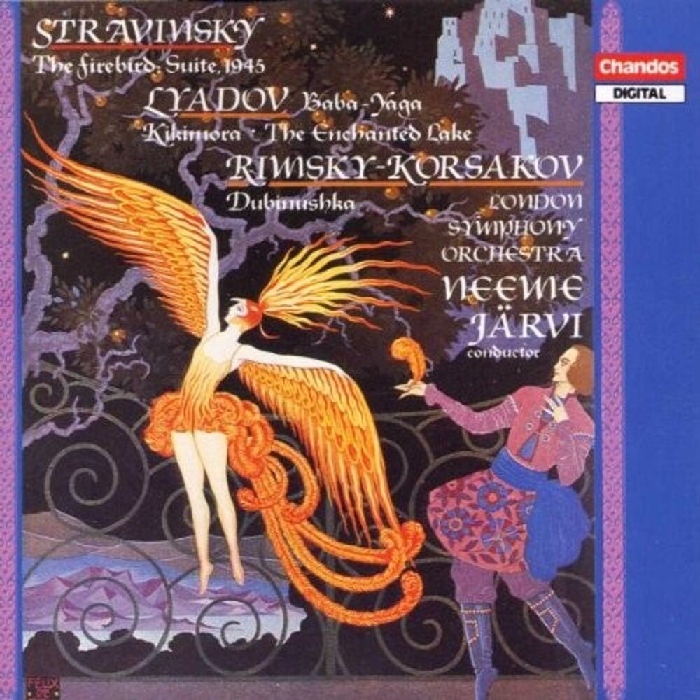 Диск CD Starvinsky: Firebird Suite (1945) / Lyadov: Baba-Yaga / Kikimora / The Enchanted Lake / Rinsky-Korsakov: Dubinushka - Igor Stravinsky, Anatol Lyadov, Nikolai Rimsky-Korsakov, Neeme Järvi, Detroit Symphony Chorus
Диск CD Starvinsky: Firebird Suite (1945) / Lyadov: Baba-Yaga / Kikimora / The Enchanted Lake / Rinsky-Korsakov: Dubinushka - Igor Stravinsky, Anatol Lyadov, Nikolai Rimsky-Korsakov, Neeme Järvi, Detroit Symphony Chorus