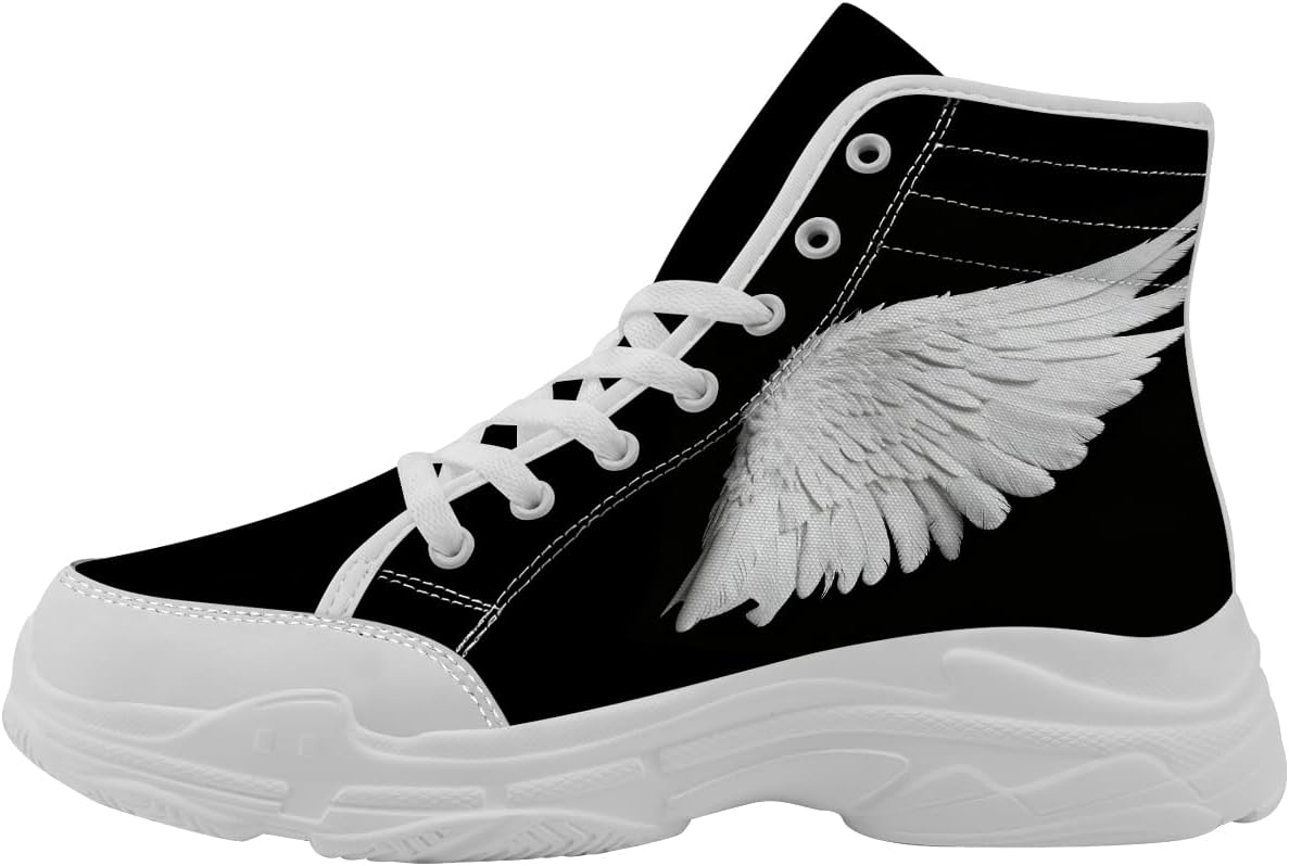 Кеды на высокой подошве для женщин и мужчин, кроссовки с крыльями и шнуровкой на платформе, подарки для нее и для него Generic, белый/черный
Кеды на высокой подошве для женщин и мужчин, кроссовки с крыльями и шнуровкой на платформе, подарки для нее и для него Generic, белый/черный