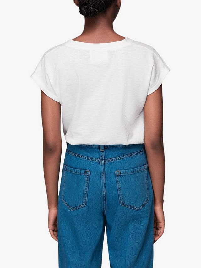 Футболка из органического хлопка willa с v-образным вырезом и короткими рукавами Whistles, белый
Футболка из органического хлопка willa с v-образным вырезом и короткими рукавами Whistles, белый