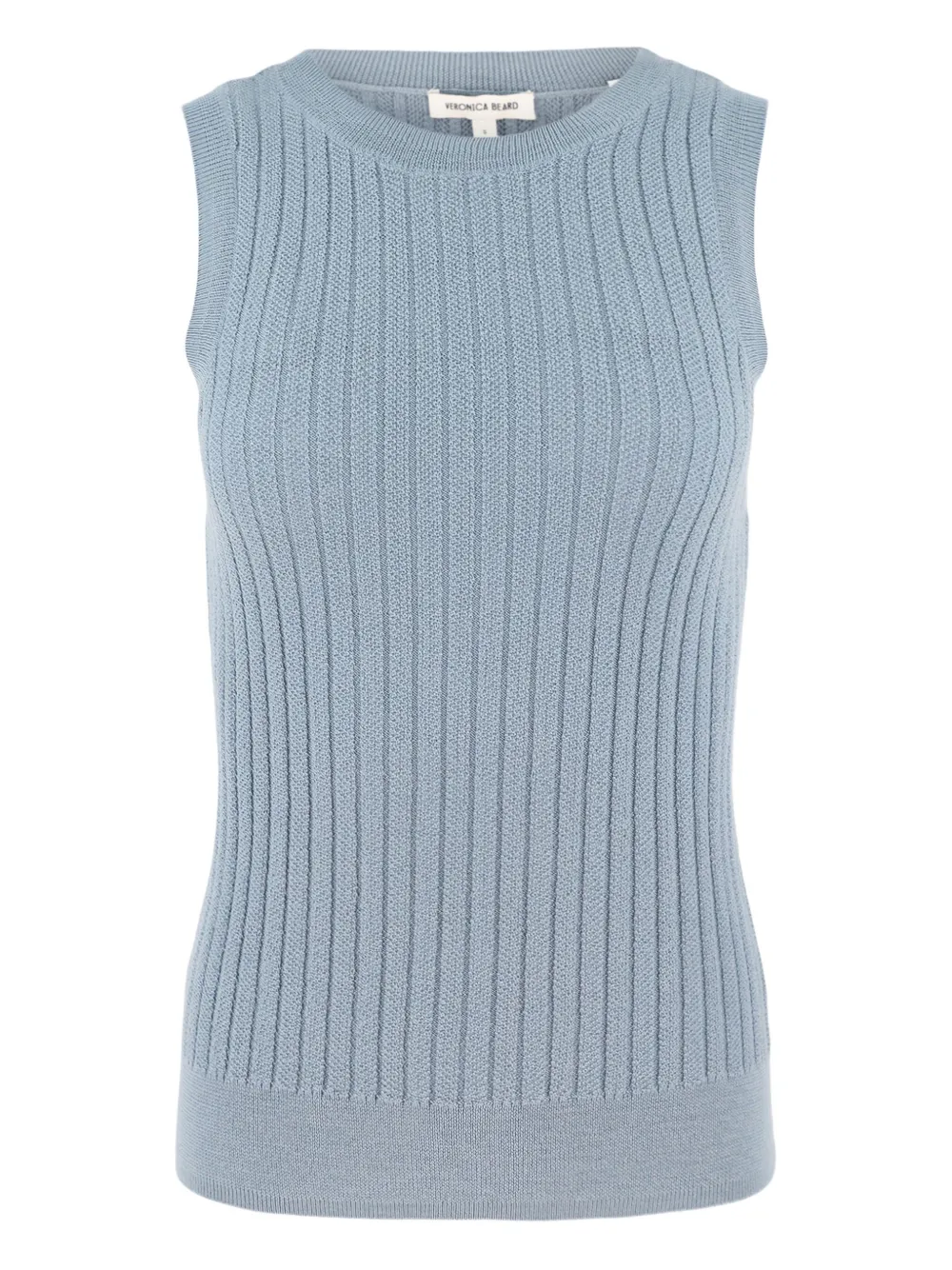 Ребристый топ без рукавов Veronica Beard, синий
Ребристый топ без рукавов Veronica Beard, синий