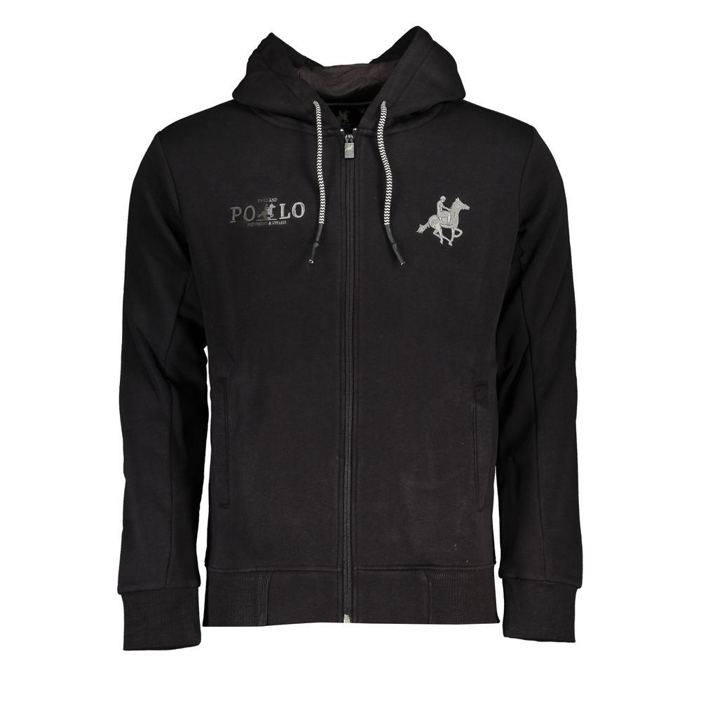 Черный хлопковый свитер U.S. Polo
Черный хлопковый свитер U.S. Polo