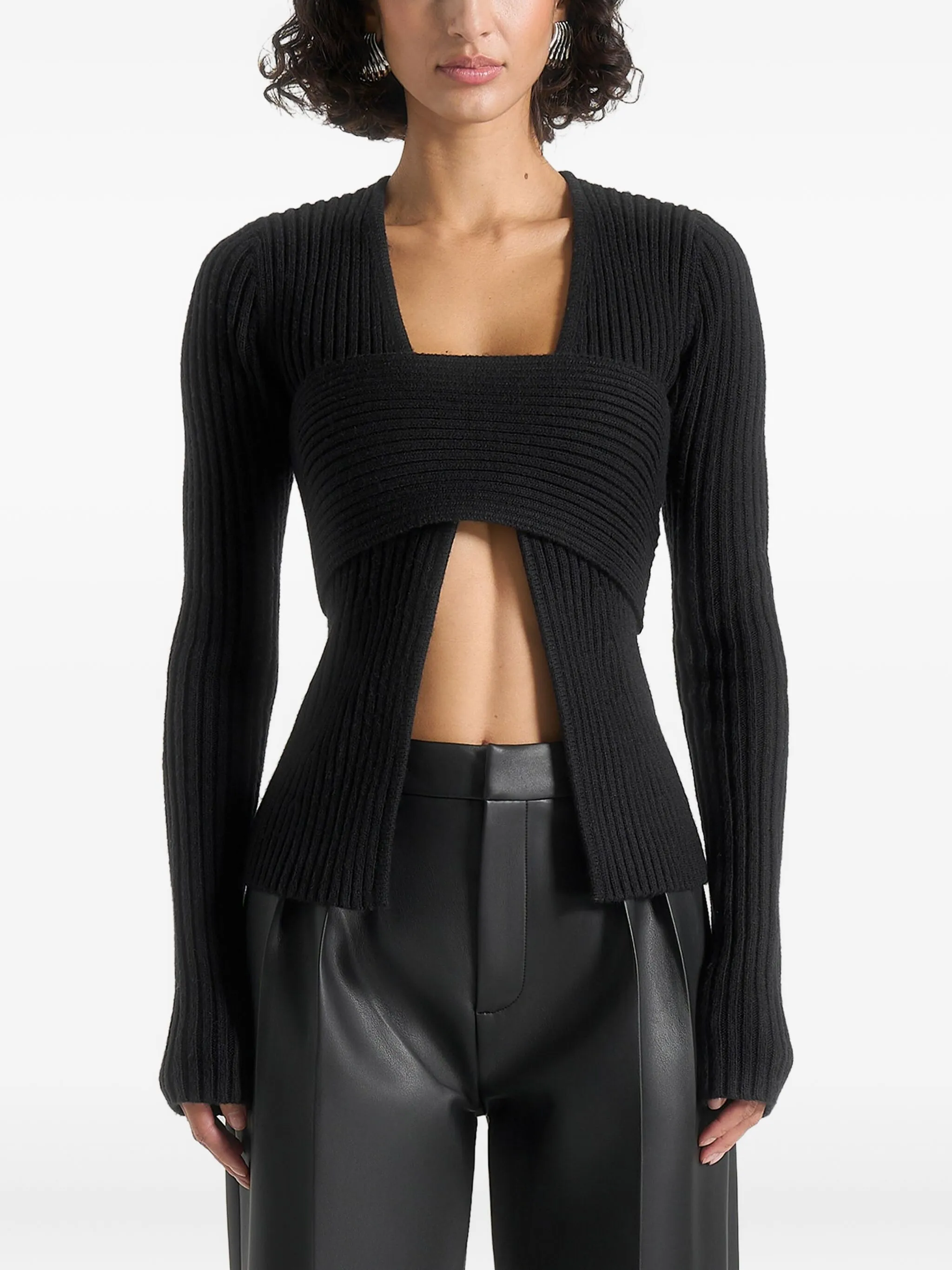 Кардиган Marisa в рубчик Manière De Voir, черный
Кардиган Marisa в рубчик Manière De Voir, черный