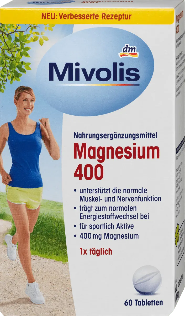 Магний 400 таблеток 60 штук по 48г. Mivolis
Магний 400 таблеток 60 штук по 48г. Mivolis