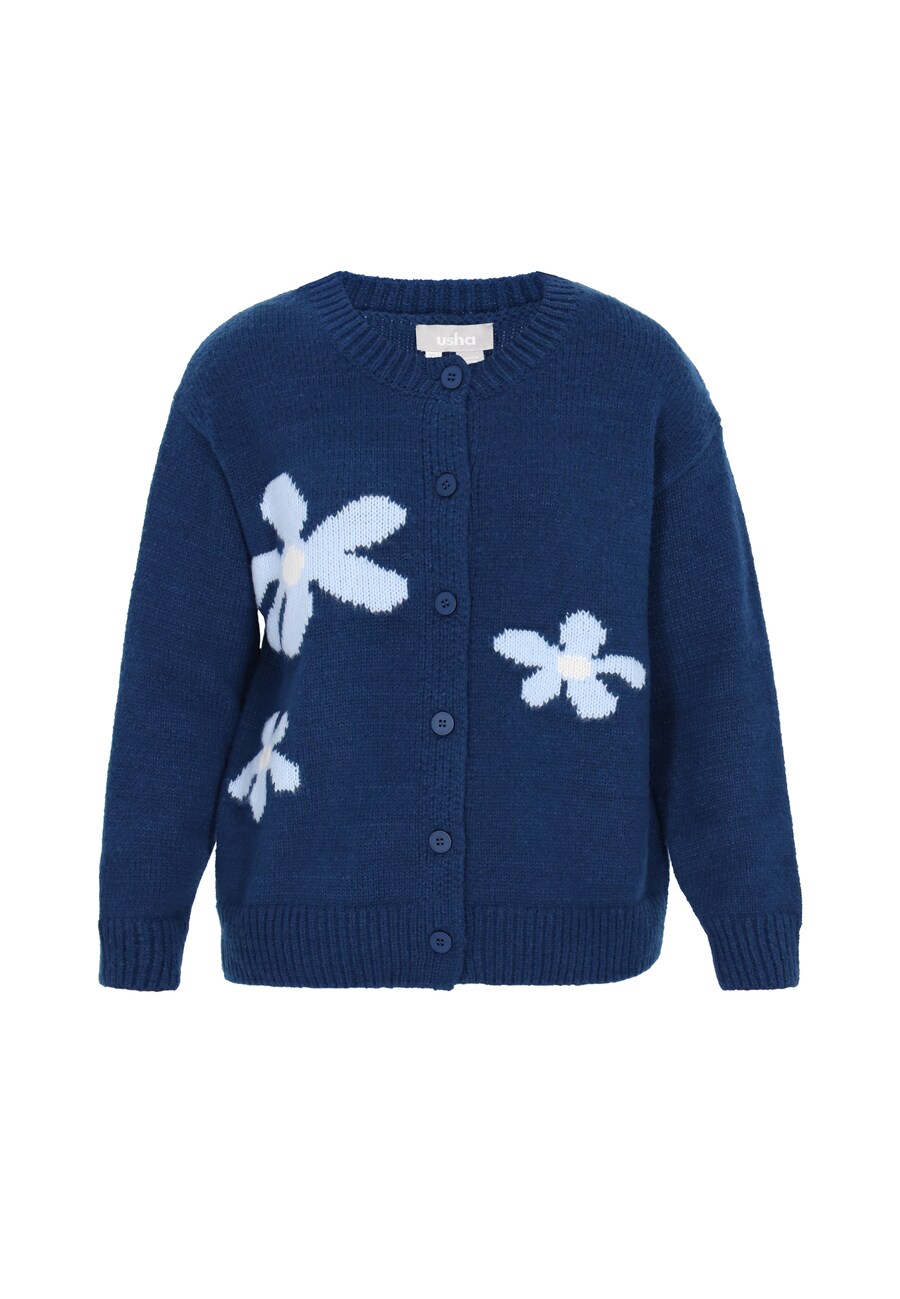 Вязаный кардиган Usha, темно-синий/светло-синий
Вязаный кардиган Usha, темно-синий/светло-синий