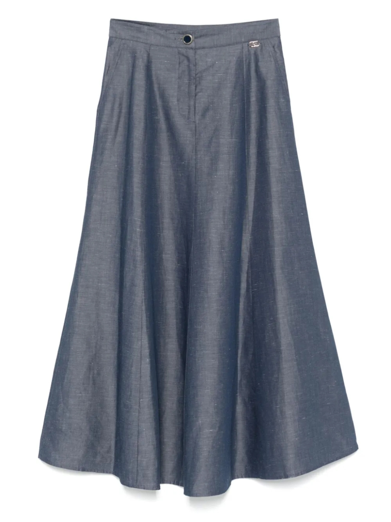 Юбка миди из шамбре LIU JO, синий 
Юбка миди из шамбре LIU JO, синий