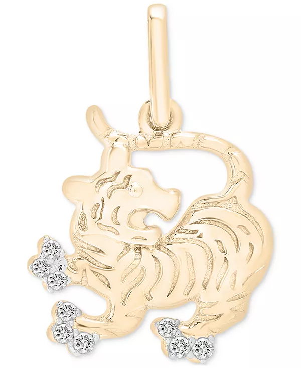 Подвеска с китайским знаком зодиака и бриллиантами (1/20 карата) из 10-каратного золота, эксклюзивно в Macy's Wrapped, tiger
Подвеска с китайским знаком зодиака и бриллиантами (1/20 карата) из 10-каратного золота, эксклюзивно в Macy's Wrapped, tiger