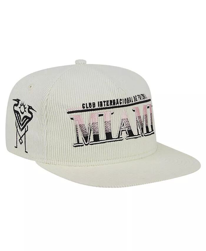 Мужская белая вельветовая кепка Inter Miami CF Throwback Golfer Adjustable Hat New Era
Мужская белая вельветовая кепка Inter Miami CF Throwback Golfer Adjustable Hat New Era