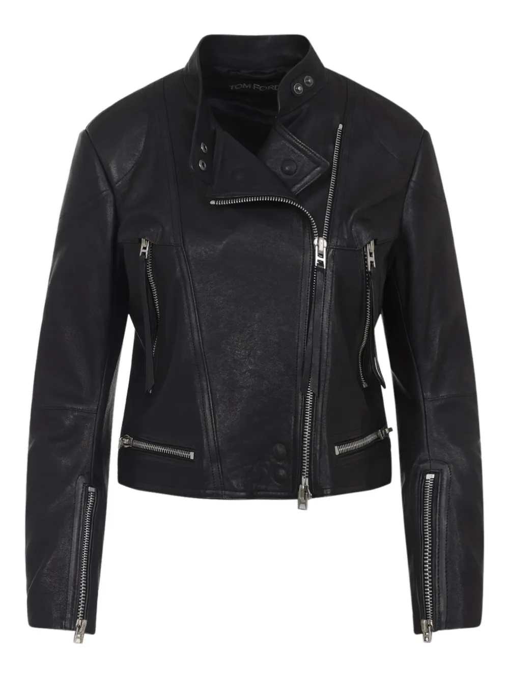 Кожаная куртка на молнии Tom Ford, черный
Кожаная куртка на молнии Tom Ford, черный