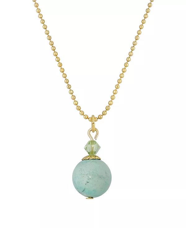 Ожерелье с круглыми бусинами-капельками из полудрагоценной бирюзы золотистого оттенка, 18 дюймов 2028, sapphire
Ожерелье с круглыми бусинами-капельками из полудрагоценной бирюзы золотистого оттенка, 18 дюймов 2028, sapphire