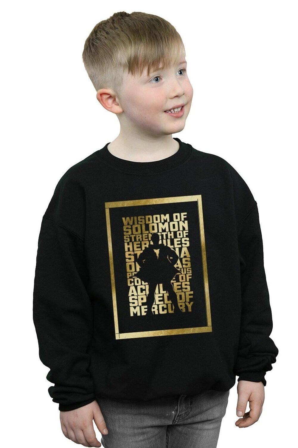 Толстовка с золотым текстом Shazam DC Comics, черный
Толстовка с золотым текстом Shazam DC Comics, черный