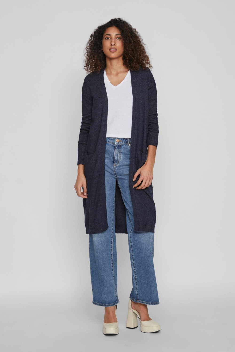 Удлиненный легкий кардиган Vila, синий
Удлиненный легкий кардиган Vila, синий