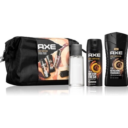 Axe Dark Temptation гель для душа 250 мл, дезодорант 150 мл, средство после бритья 100 мл Axe/Lynx
Axe Dark Temptation гель для душа 250 мл, дезодорант 150 мл, средство после бритья 100 мл Axe/Lynx