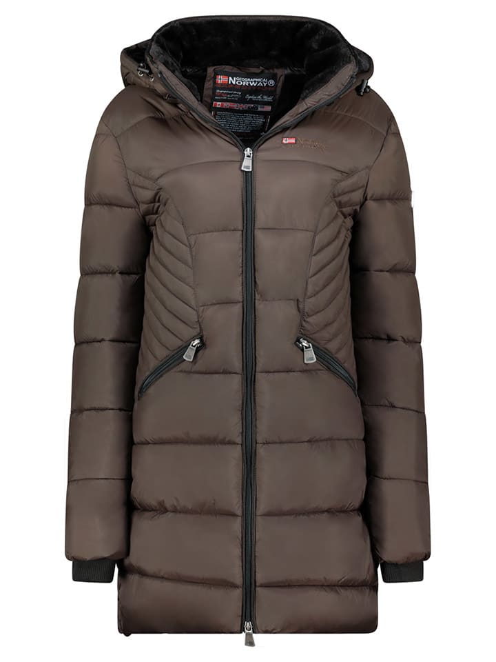 Geographical Norway Зимняя шуба "Пчела" темно-коричневого цвета
Geographical Norway Зимняя шуба "Пчела" темно-коричневого цвета