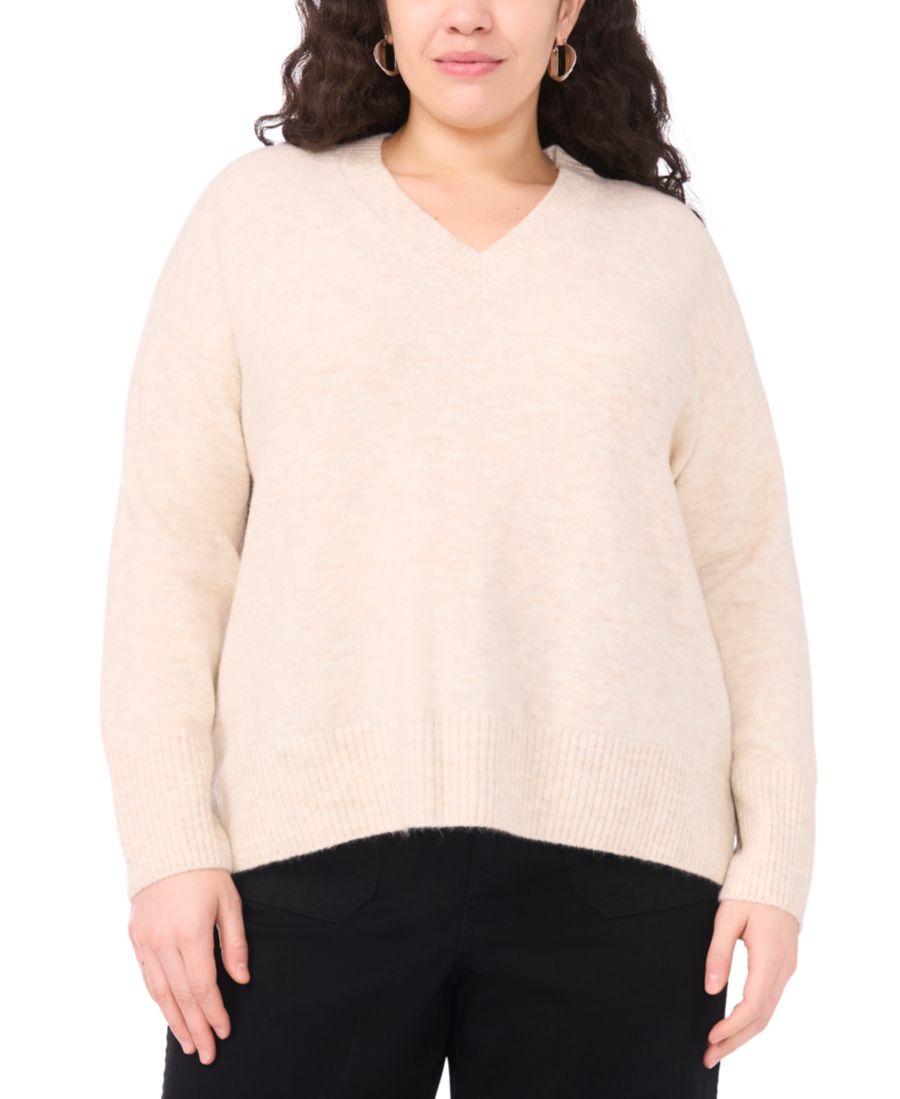 Свитер большого размера с V-образным вырезом и асимметричным низом Vince Camuto, Malted
Свитер большого размера с V-образным вырезом и асимметричным низом Vince Camuto, Malted