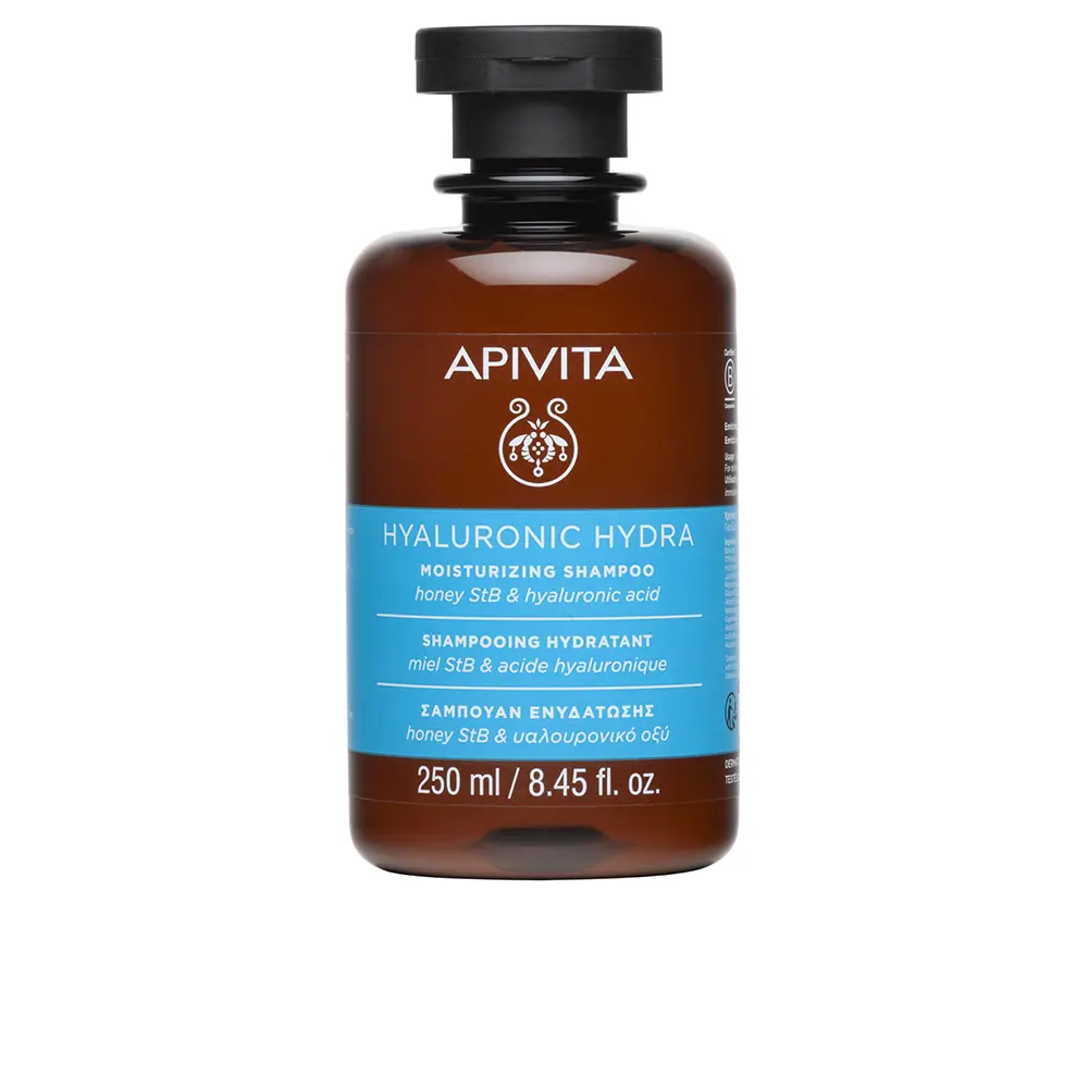 Шампунь Champú hidratante con ácido hialurónico, aloe y miel Apivita, 250 мл.
Шампунь Champú hidratante con ácido hialurónico, aloe y miel Apivita, 250 мл.