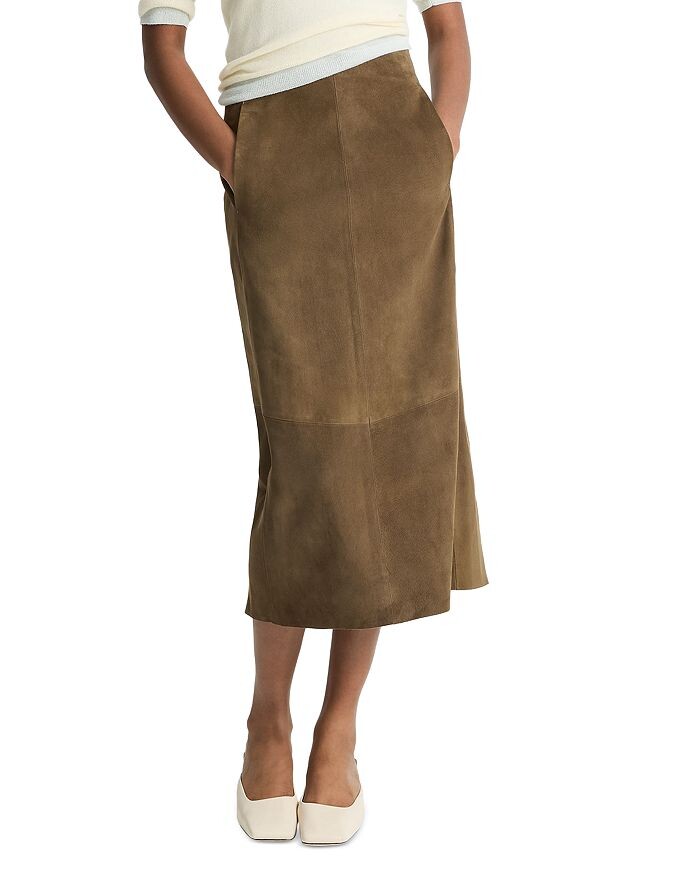 Юбка миди из замши Vince, зеленый
Юбка миди из замши Vince, зеленый