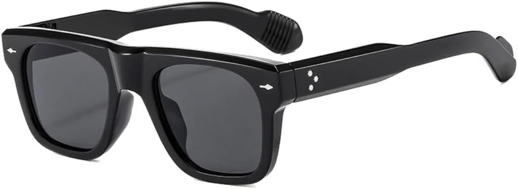 Популярные модные квадратные женские солнцезащитные очки в стиле ретро с прозрачными линзами цвета океана, защита от УФ-излучения UV400, мужские очки с заклепками в стиле панк UATXTAU, Black Grey
Популярные модные квадратные женские солнцезащитные очки в стиле ретро с прозрачными линзами цвета океана, защита от УФ-излучения UV400, мужские очки с заклепками в стиле панк UATXTAU, Black Grey