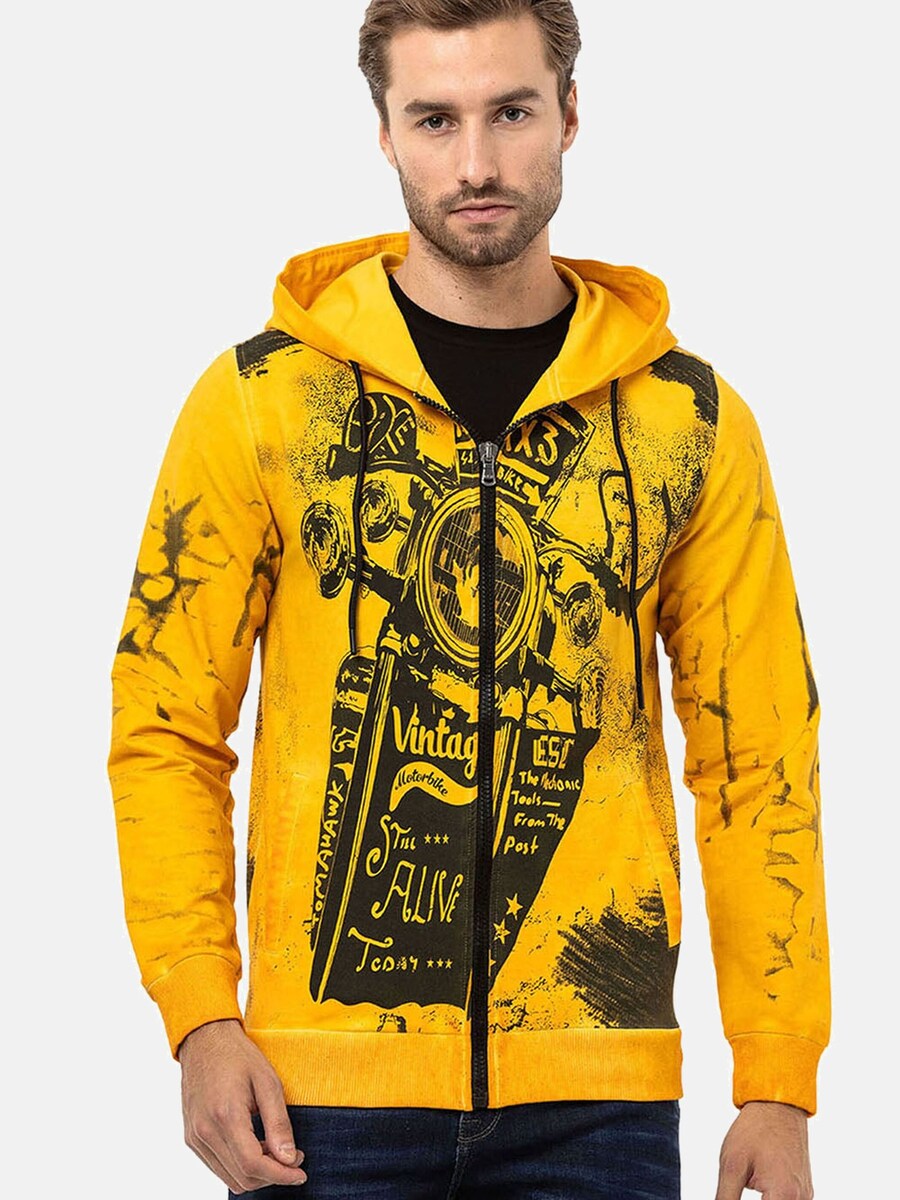 Толстовка с капюшоном на молнии CIPO & BAXX, желтый
Толстовка с капюшоном на молнии CIPO & BAXX, желтый