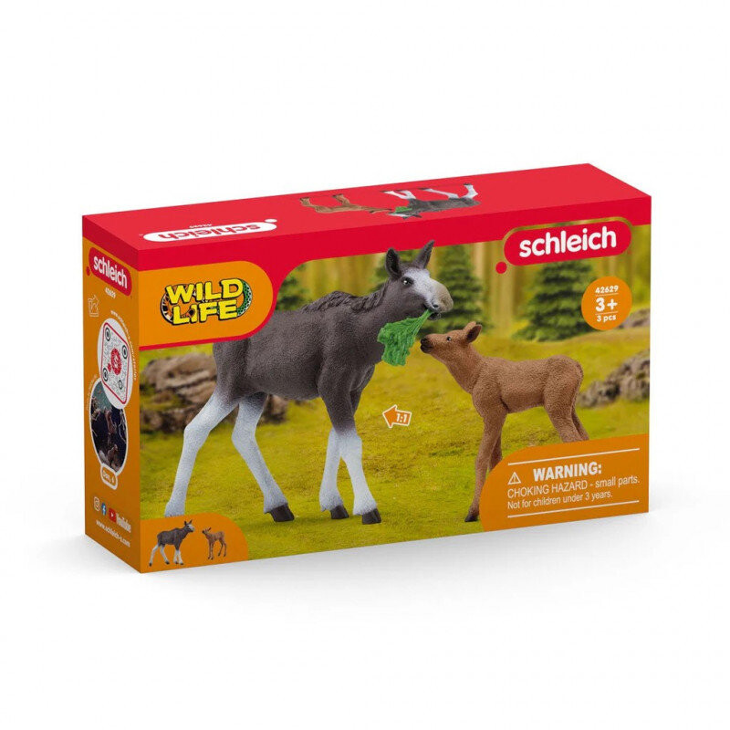 Набор фигурок Лось с теленком, Schleich
Набор фигурок Лось с теленком, Schleich