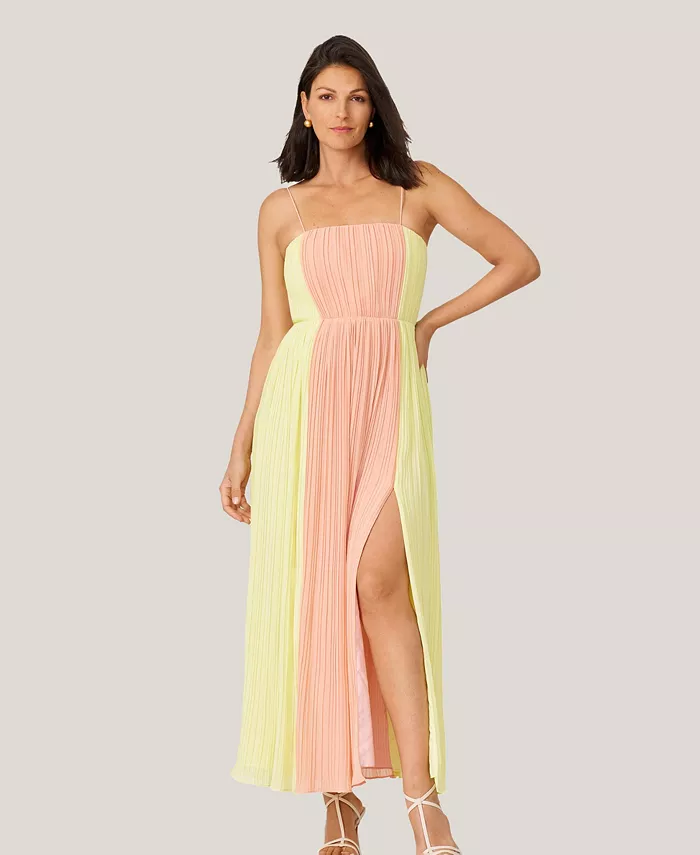 Женское плиссированное платье миди в стиле колор-блок J Mendel, мультиколор
Женское плиссированное платье миди в стиле колор-блок J Mendel, мультиколор