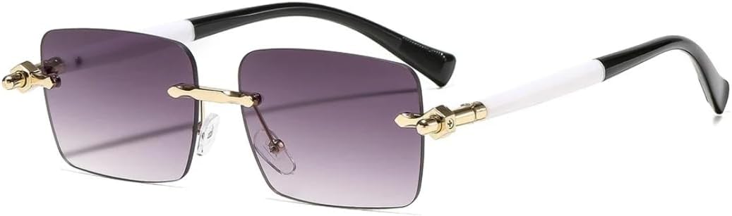 Ретро-солнцезащитные очки без оправы с градиентным переходом цвета для женщин, контрастная цветовая оправа, модные универсальные очки для мужчин и мужчин, повседневные очки с защитой от УФ-излучения UV400 SZVVBKK, Golden Grey
Ретро-солнцезащитные очки без оправы с градиентным переходом цвета для женщин, контрастная цветовая оправа, модные универсальные очки для мужчин и мужчин, повседневные очки с защитой от УФ-излучения UV400 SZVVBKK, Golden Grey