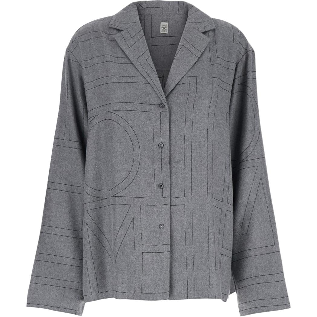 Фланелевая рубашка Monogram TOTEME, серый
Фланелевая рубашка Monogram TOTEME, серый