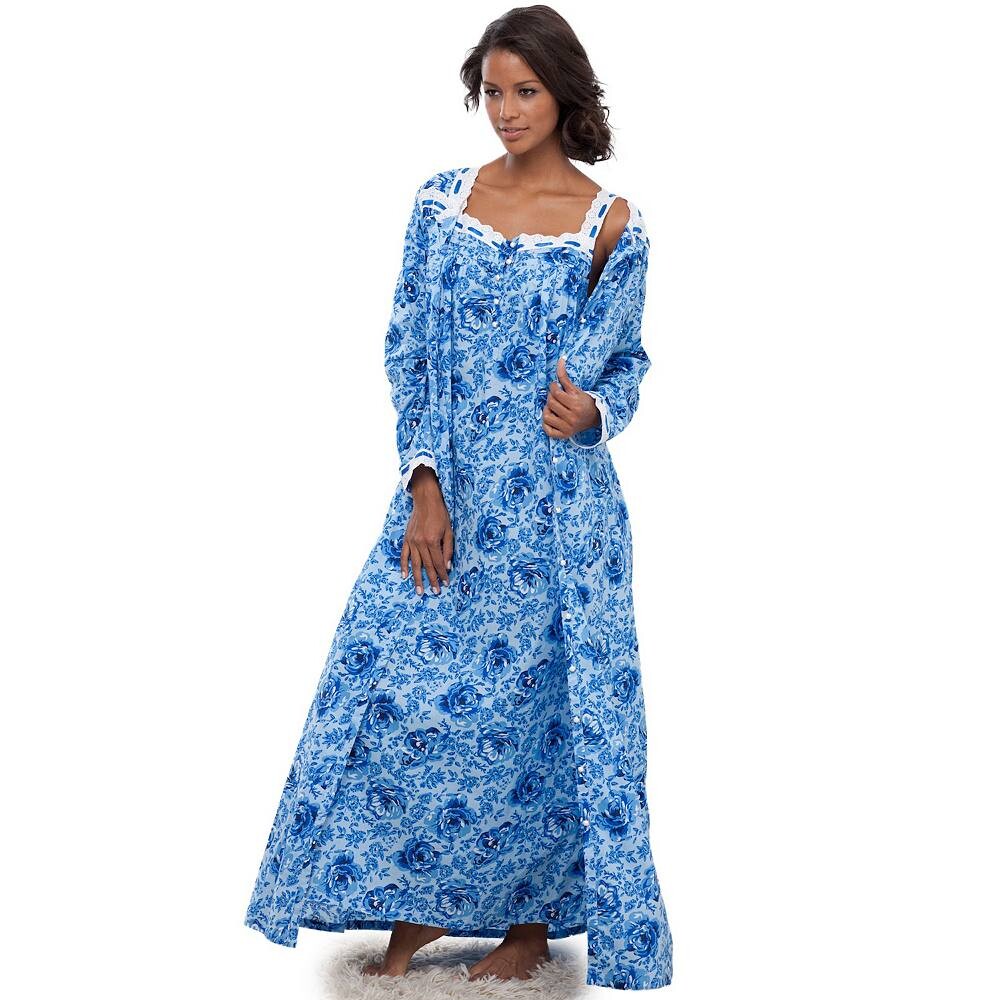 Женский длинный пеньюар больших размеров «Только необходимое» из 2 предметов «Капустно-розовая» Only Necessities, цвет Blue Floral
Женский длинный пеньюар больших размеров «Только необходимое» из 2 предметов «Капустно-розовая» Only Necessities, цвет Blue Floral