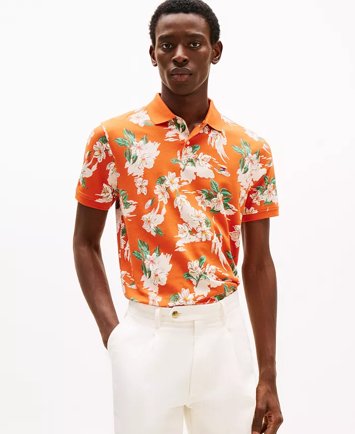 Мужская поло с тропическим цветочным принтом Tommy Hilfiger, оранжевый
Мужская поло с тропическим цветочным принтом Tommy Hilfiger, оранжевый