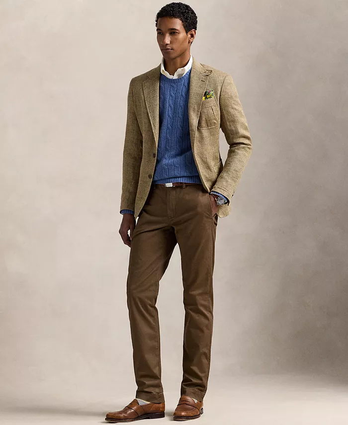 Мужские прямые брюки чинос с эластичной тканью Polo Ralph Lauren, коричневый
Мужские прямые брюки чинос с эластичной тканью Polo Ralph Lauren, коричневый