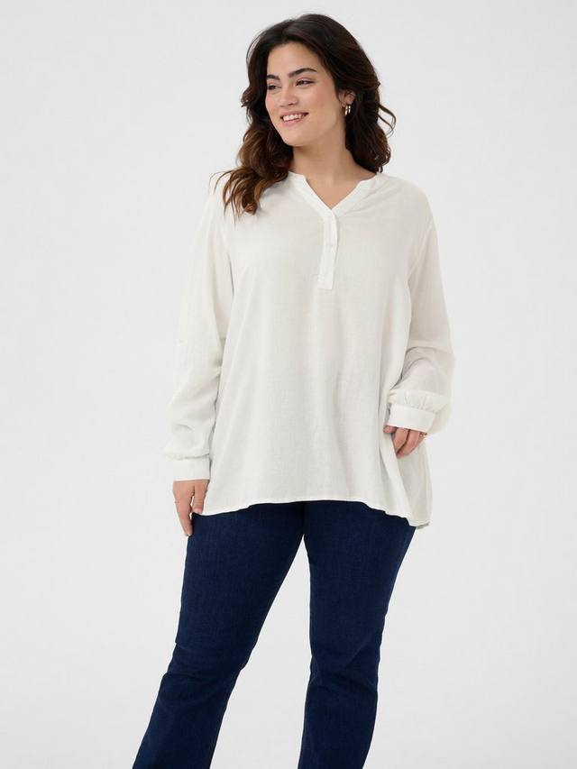 Блузка с v-образным вырезом из льняной смеси mille KAFFE Curve, цвет Chalk
Блузка с v-образным вырезом из льняной смеси mille KAFFE Curve, цвет Chalk