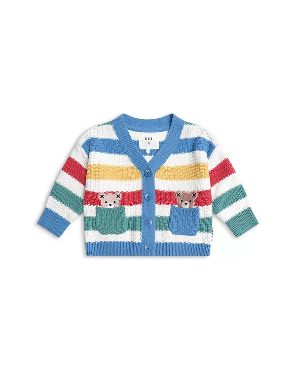 Детский полосатый вязаный кардиган Peekaboo Hux для малышей. Huxbaby, мультиколор
Детский полосатый вязаный кардиган Peekaboo Hux для малышей. Huxbaby, мультиколор