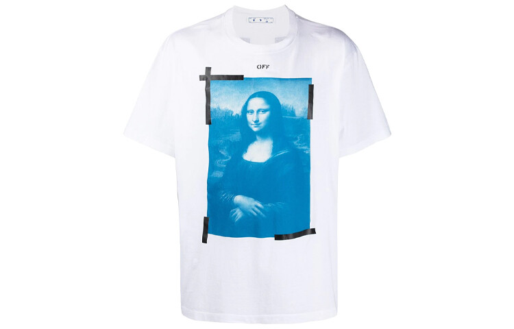 Футболка мужская Off-White с принтом, белый/синий
Футболка мужская Off-White с принтом, белый/синий