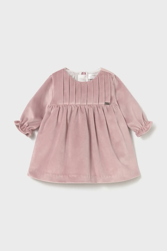 Вельюровое платье для малышей Mayoral Newborn, розовый
Вельюровое платье для малышей Mayoral Newborn, розовый