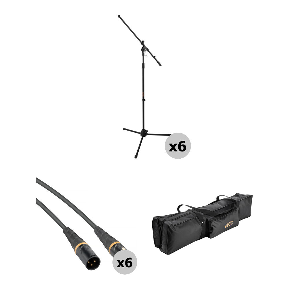 Микрофонная стойка Auray Six Mic Stands and Cables Kit with Carrying Bag
Микрофонная стойка Auray Six Mic Stands and Cables Kit with Carrying Bag