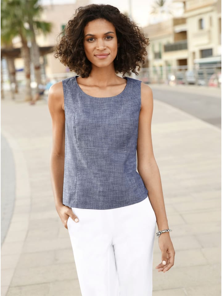 Блузка-топ из денима синего цвета WITT WEIDEN
Блузка-топ из денима синего цвета WITT WEIDEN