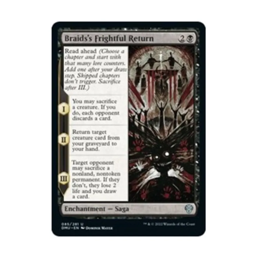 CCG Ужасающее возвращение Брейдса (U), MTG - Dominaria United
CCG Ужасающее возвращение Брейдса (U), MTG - Dominaria United