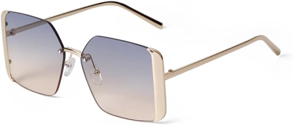 Модные солнцезащитные очки без оправы большого размера для женщин, роскошная винтажная оправа, женские солнцезащитные очки с защитой от УФ-излучения UV400 VFDHN, 5
Модные солнцезащитные очки без оправы большого размера для женщин, роскошная винтажная оправа, женские солнцезащитные очки с защитой от УФ-излучения UV400 VFDHN, 5